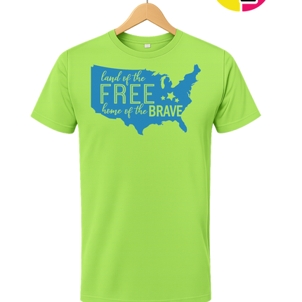 Land of the Free Home of the Brave Tee