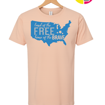 Land of the Free Home of the Brave Tee