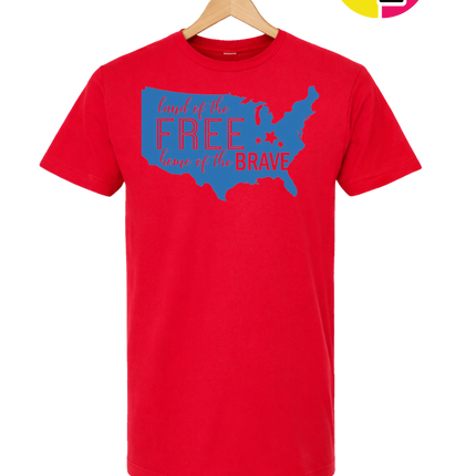 Land of the Free Home of the Brave Tee