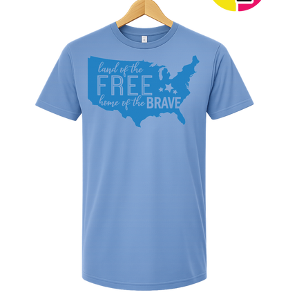 Land of the Free Home of the Brave Tee