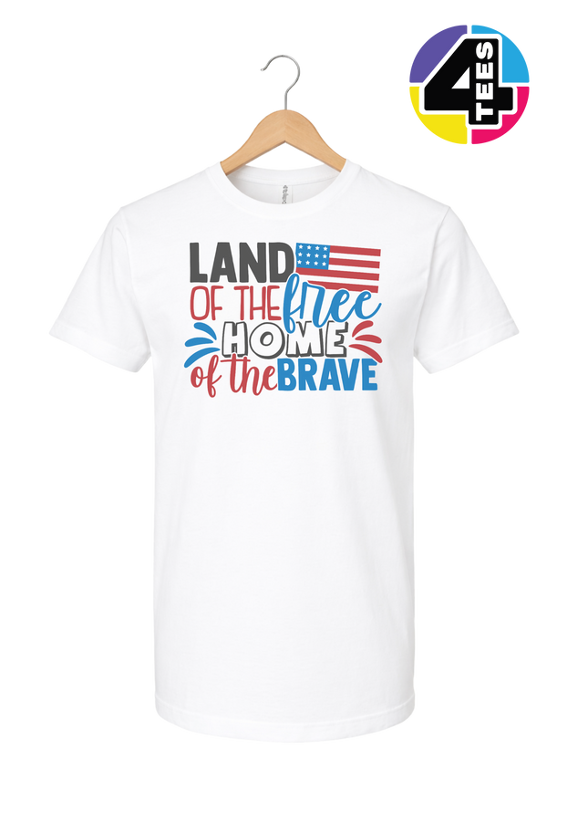 Land of the Free Brave Home Tee