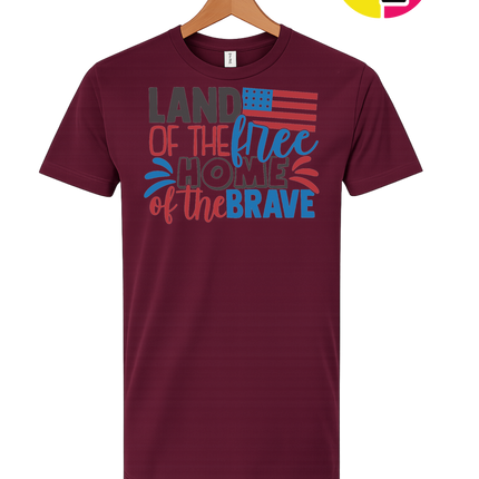 Land of the Free Brave Home Tee