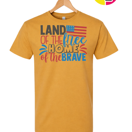 Land of the Free Brave Home Tee