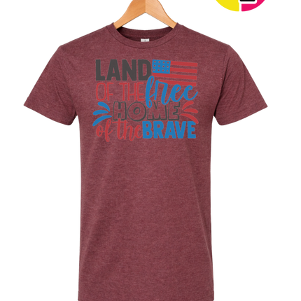 Land of the Free Brave Home Tee
