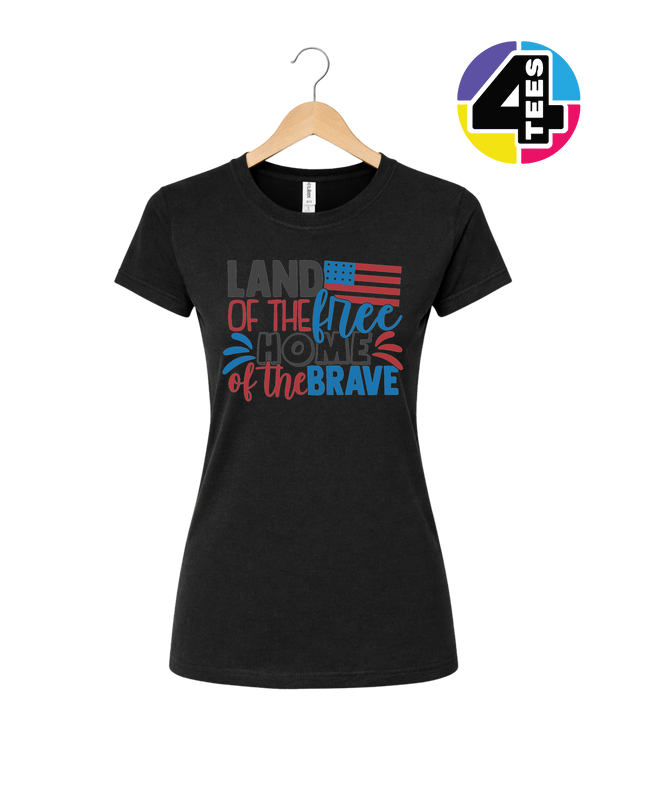 Land of the Free Brave Home Women's Tee