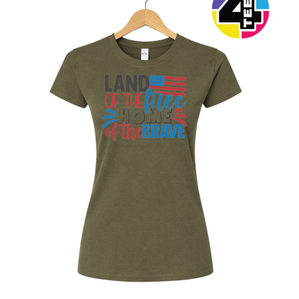 Land of the Free Brave Home Women's Tee