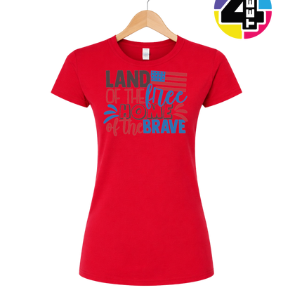 Land of the Free Brave Home Women's Tee