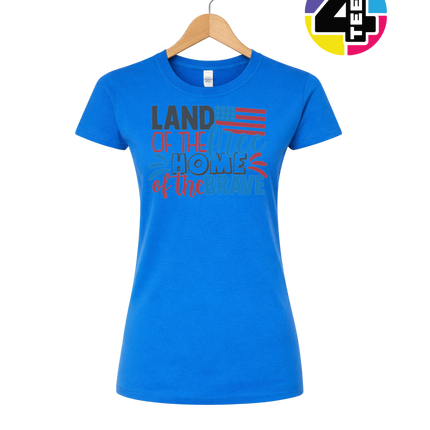 Land of the Free Brave Home Women's Tee