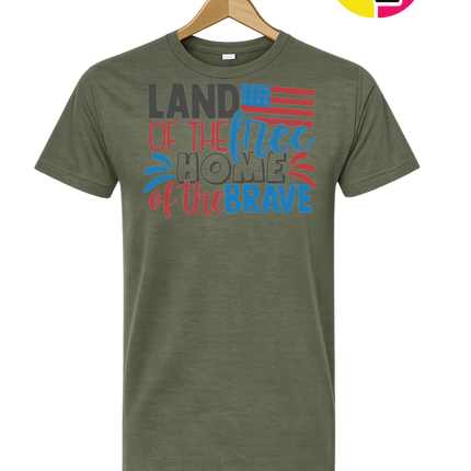 Land of the Free Brave Home Tee