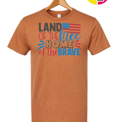 Land of the Free Brave Home Tee