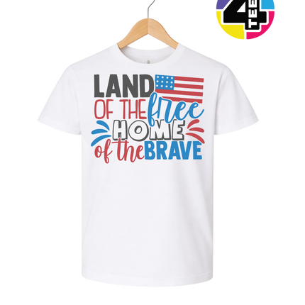 Land of the Free Brave Home Youth Tee