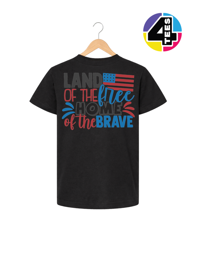 Land of the Free Brave Home Youth Tee