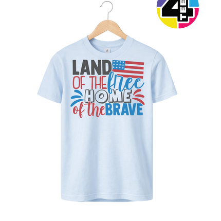 Land of the Free Brave Home Youth Tee