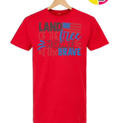 Land of the Free Brave Home Tee
