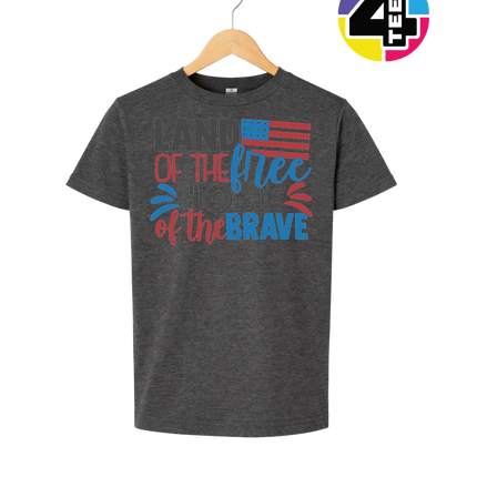 Land of the Free Brave Home Youth Tee