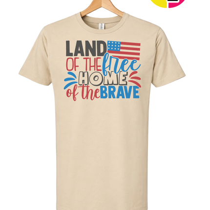 Land of the Free Brave Home Tee