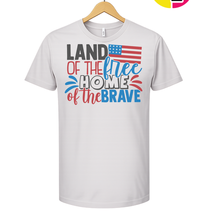Land of the Free Brave Home Tee