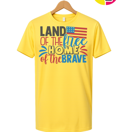 Land of the Free Brave Home Tee