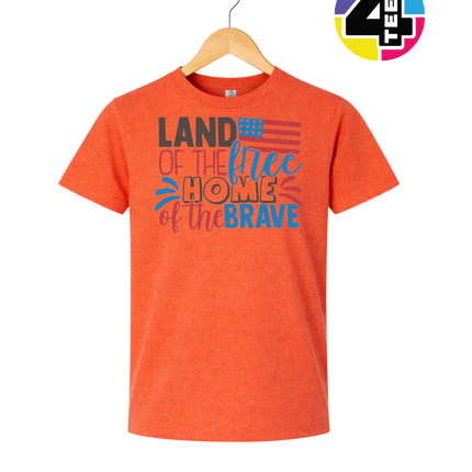 Land of the Free Brave Home Youth Tee