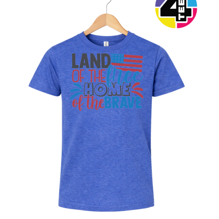 Land of the Free Brave Home Youth Tee