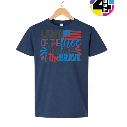 Land of the Free Brave Home Youth Tee
