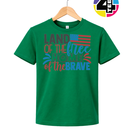 Land of the Free Brave Home Youth Tee
