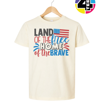 Land of the Free Brave Home Youth Tee