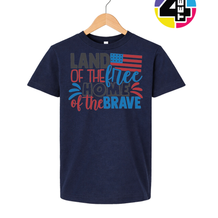 Land of the Free Brave Home Youth Tee