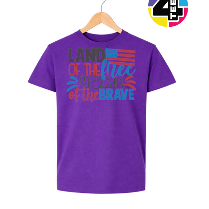 Land of the Free Brave Home Youth Tee