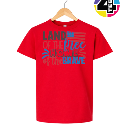 Land of the Free Brave Home Youth Tee