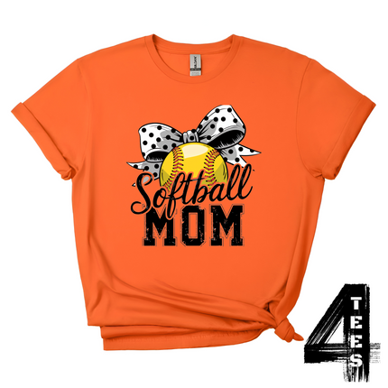 Softball Mom Bow