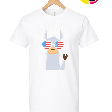 Llamerica Flag Shades Tee