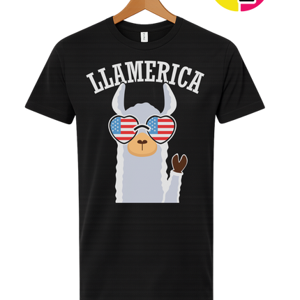 Llamerica Flag Shades Tee