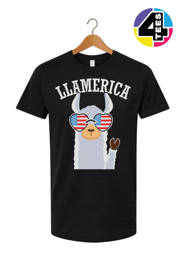 Llamerica Flag Shades Tee