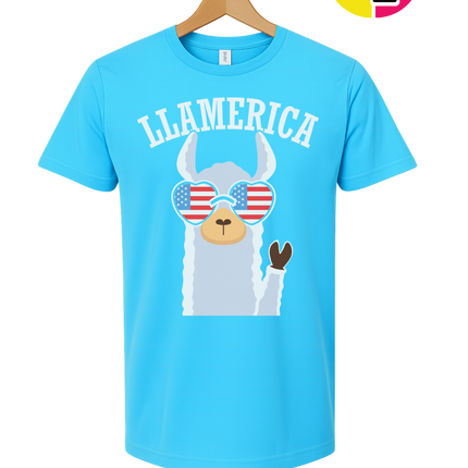 Llamerica Flag Shades Tee