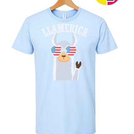 Llamerica Flag Shades Tee