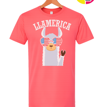 Llamerica Flag Shades Tee