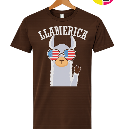 Llamerica Flag Shades Tee