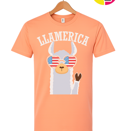 Llamerica Flag Shades Tee