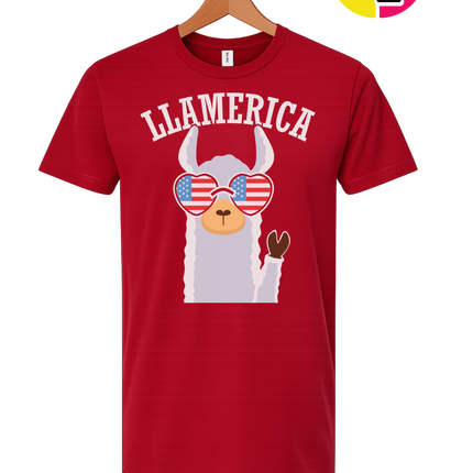 Llamerica Flag Shades Tee