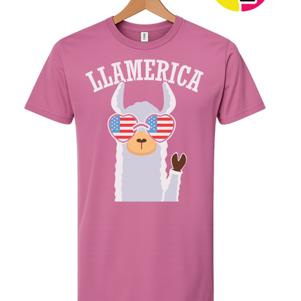 Llamerica Flag Shades Tee