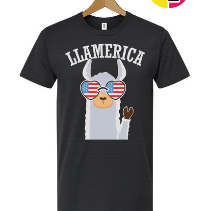 Llamerica Flag Shades Tee