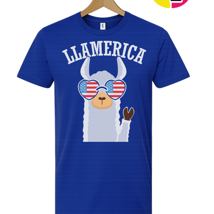 Llamerica Flag Shades Tee
