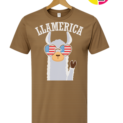 Llamerica Flag Shades Tee