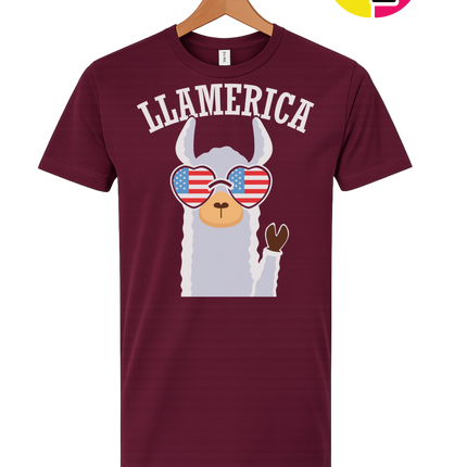 Llamerica Flag Shades Tee