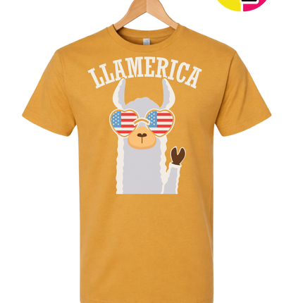 Llamerica Flag Shades Tee