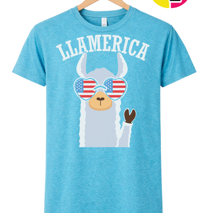 Llamerica Flag Shades Tee