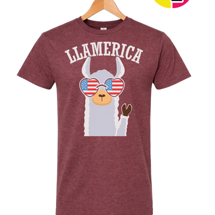 Llamerica Flag Shades Tee