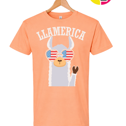 Llamerica Flag Shades Tee