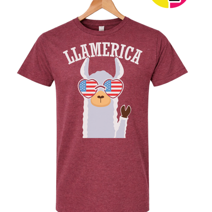 Llamerica Flag Shades Tee